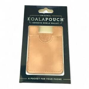 Koala Pouch Adhesive Mobile Wallet Pocket Faux Leather